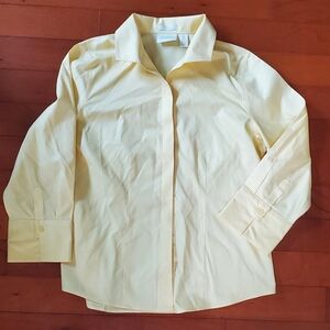 Chico's Cream Collared Blouse Size 0